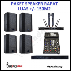 Paket Soundsystem Ruang Rapat Speaker Broadway - 150m2